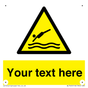 Custom Warning diving area